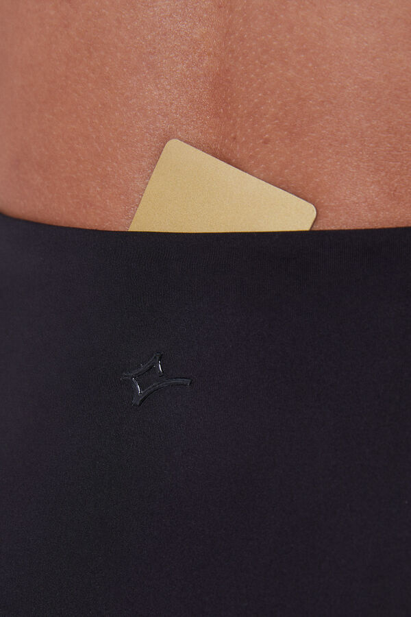 Dash and Stars Leggings cortos 'hot pant' negro 4D Stretch negro