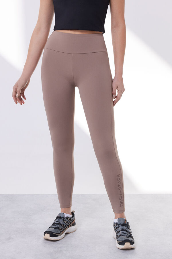 Dash and Stars Leggings marrones Thermal nude