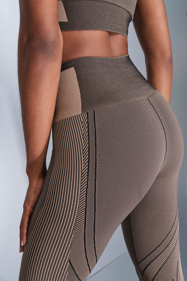 Dash and Stars Leggings largos SEAMLESS COMFORT marr&oacute;n marr&oacute;n