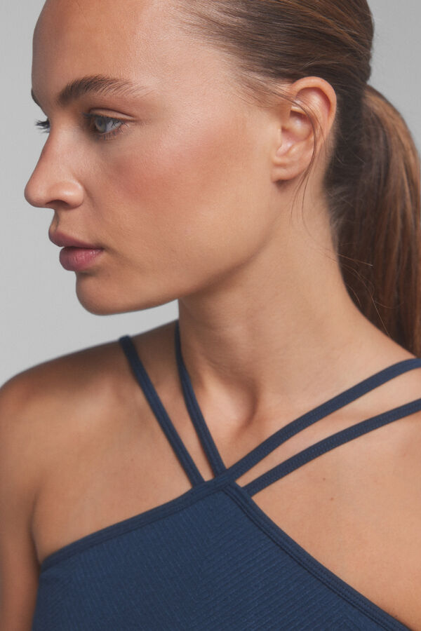 Dash and Stars Soutien desportivo SEAMLESS COMFORT azul. Colaboração especial @ffitcoco azul