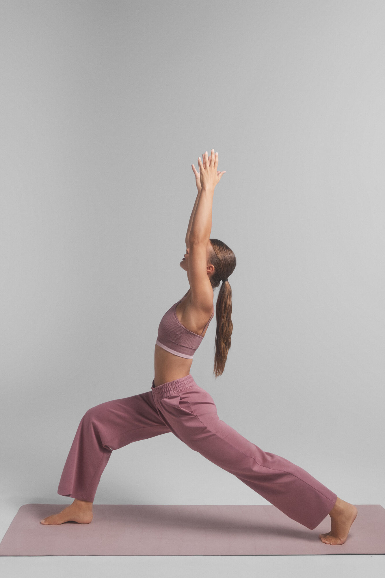 Dash and Stars Cal&ccedil;a largas retas rosa soft touch