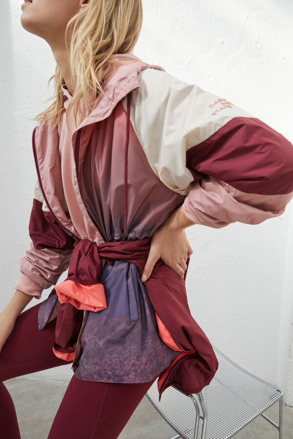 Dash and Stars Legging largo rojo Power Sculpt burdeos