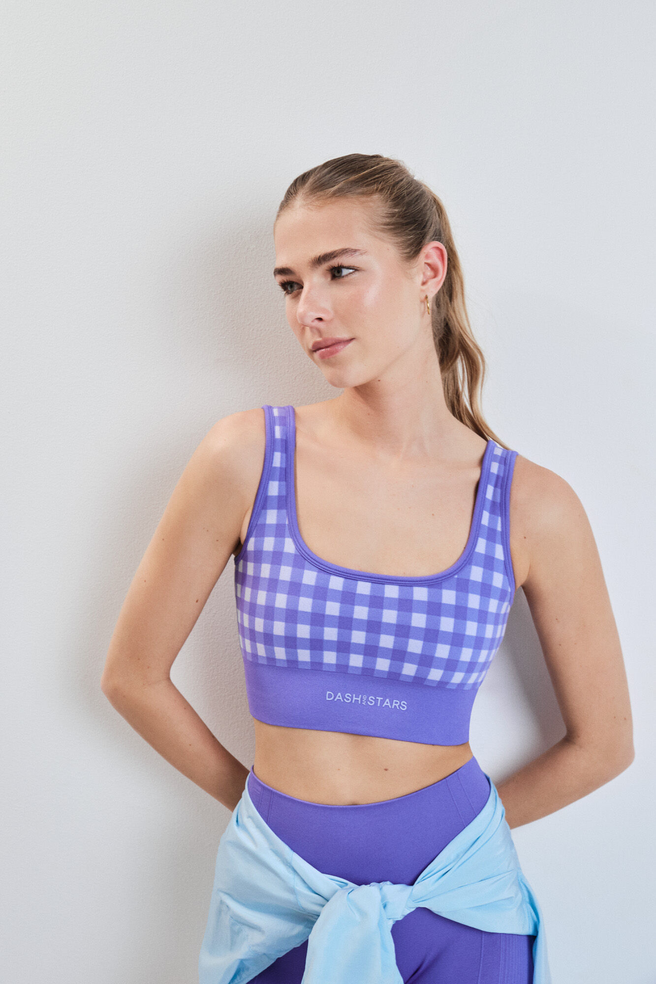 Dash and Stars Sujetador deportivo SEAMLESS COMFORT vichy morado