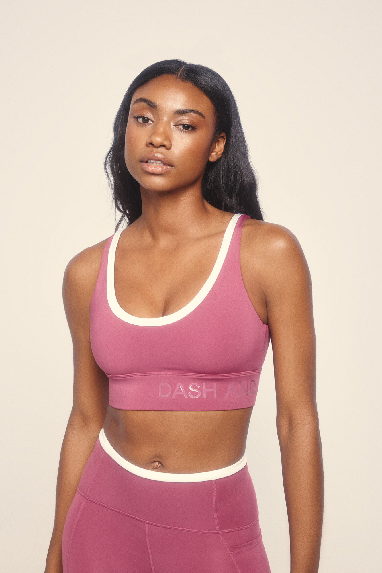 Dash and Stars Sujetador deportivo 4D Stretch rosa