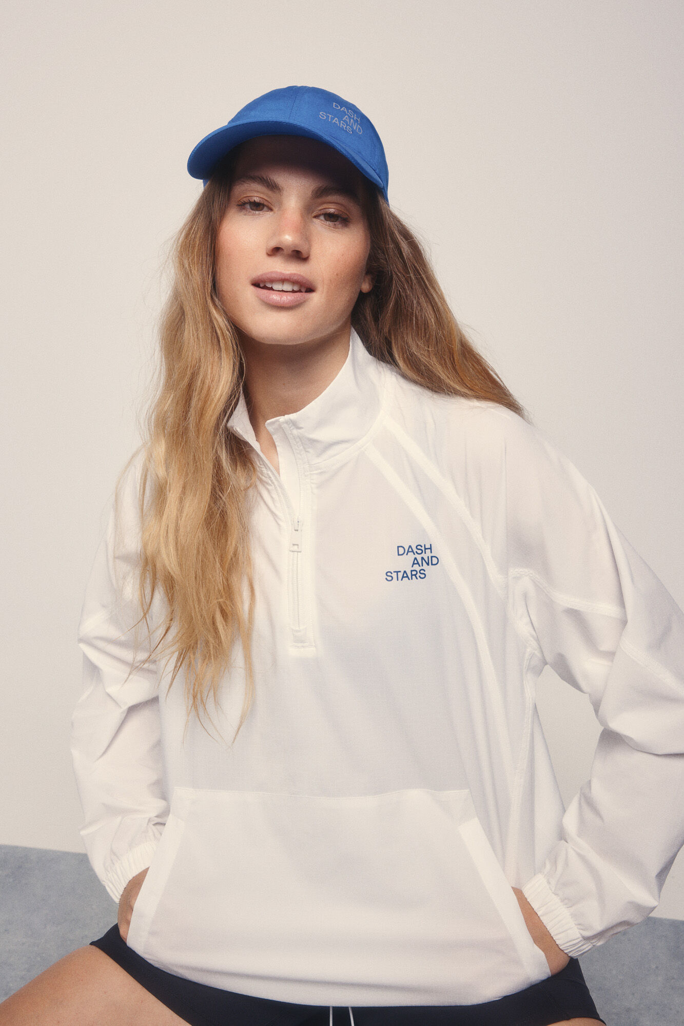 Dash and Stars Gorra logo gel azul