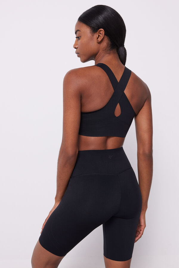 Dash and Stars Mallas ciclista negras Compressive negro