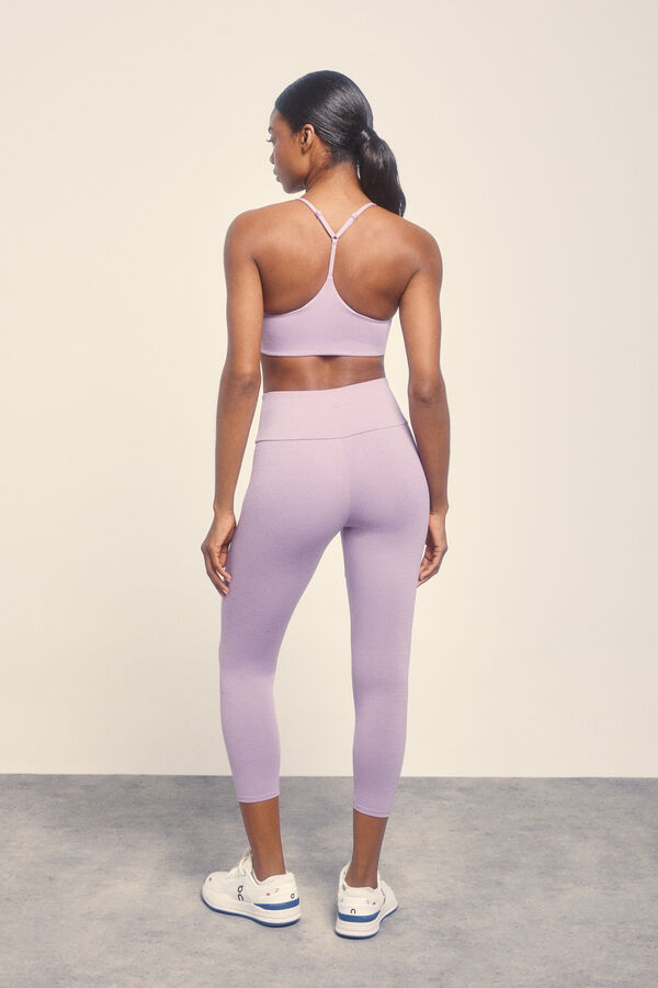 Dash and Stars Leggings roxas cortadas rosa