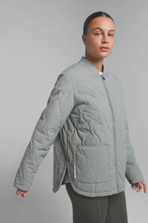 Dash and Stars Jaqueta t&eacute;cnica acolchoada c&aacute;qui verde