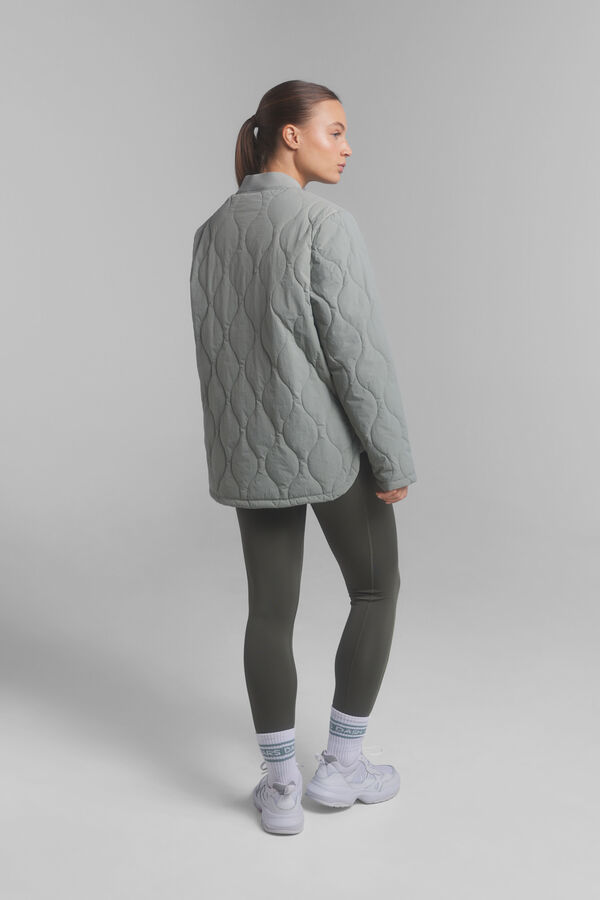 Dash and Stars Jaqueta t&eacute;cnica acolchoada c&aacute;qui verde