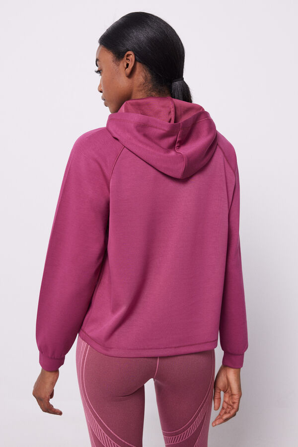 Dash and Stars Sudadera capucha tacto suave fucsia rosa