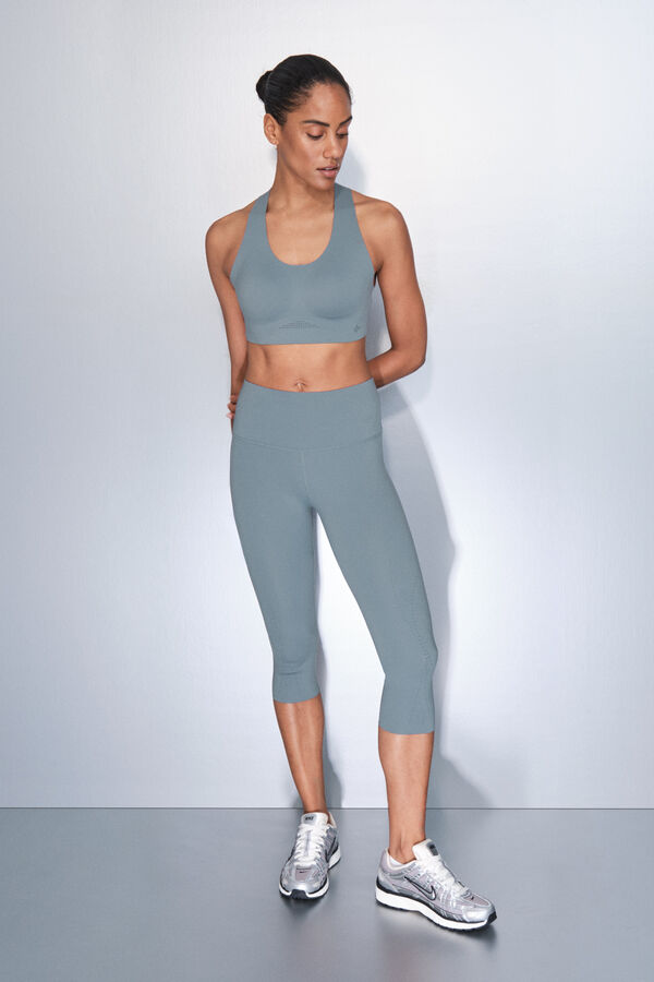 Dash and Stars Leggings Capri COMPRESSIVE azul azul