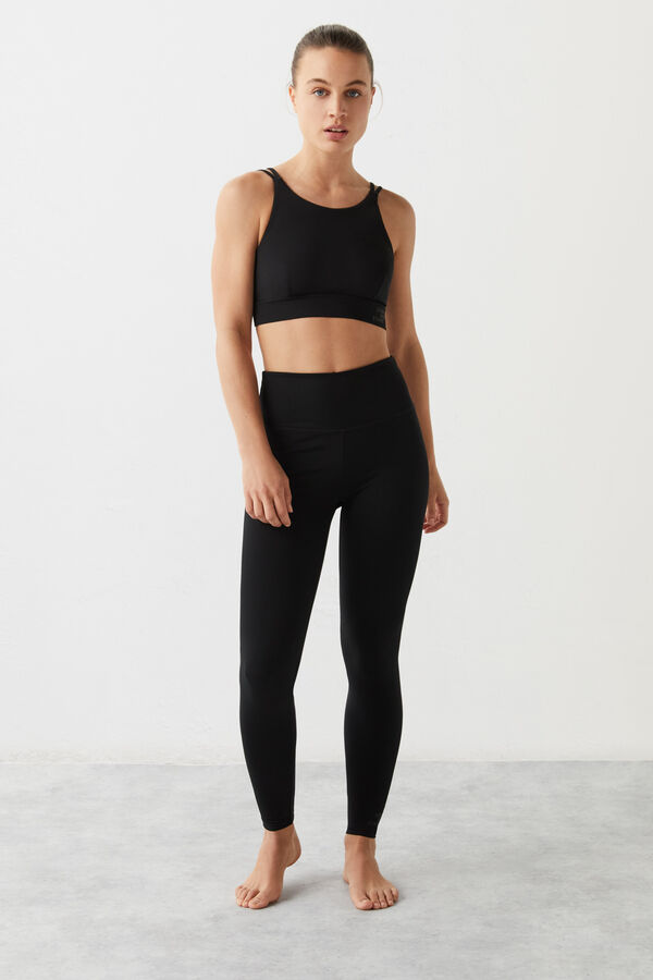 Dash and Stars Leggings compridos pretos Collagen Feel preto