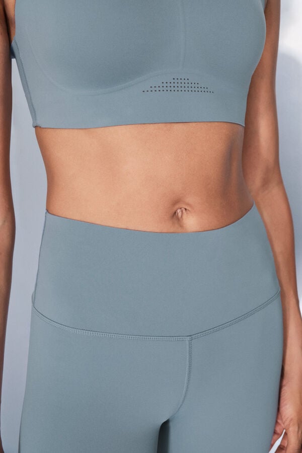 Dash and Stars Leggings Capri COMPRESSIVE azul azul