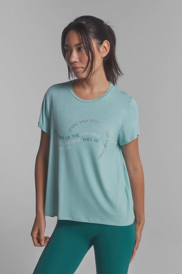 Dash and Stars Camisola fluente modal verde verde