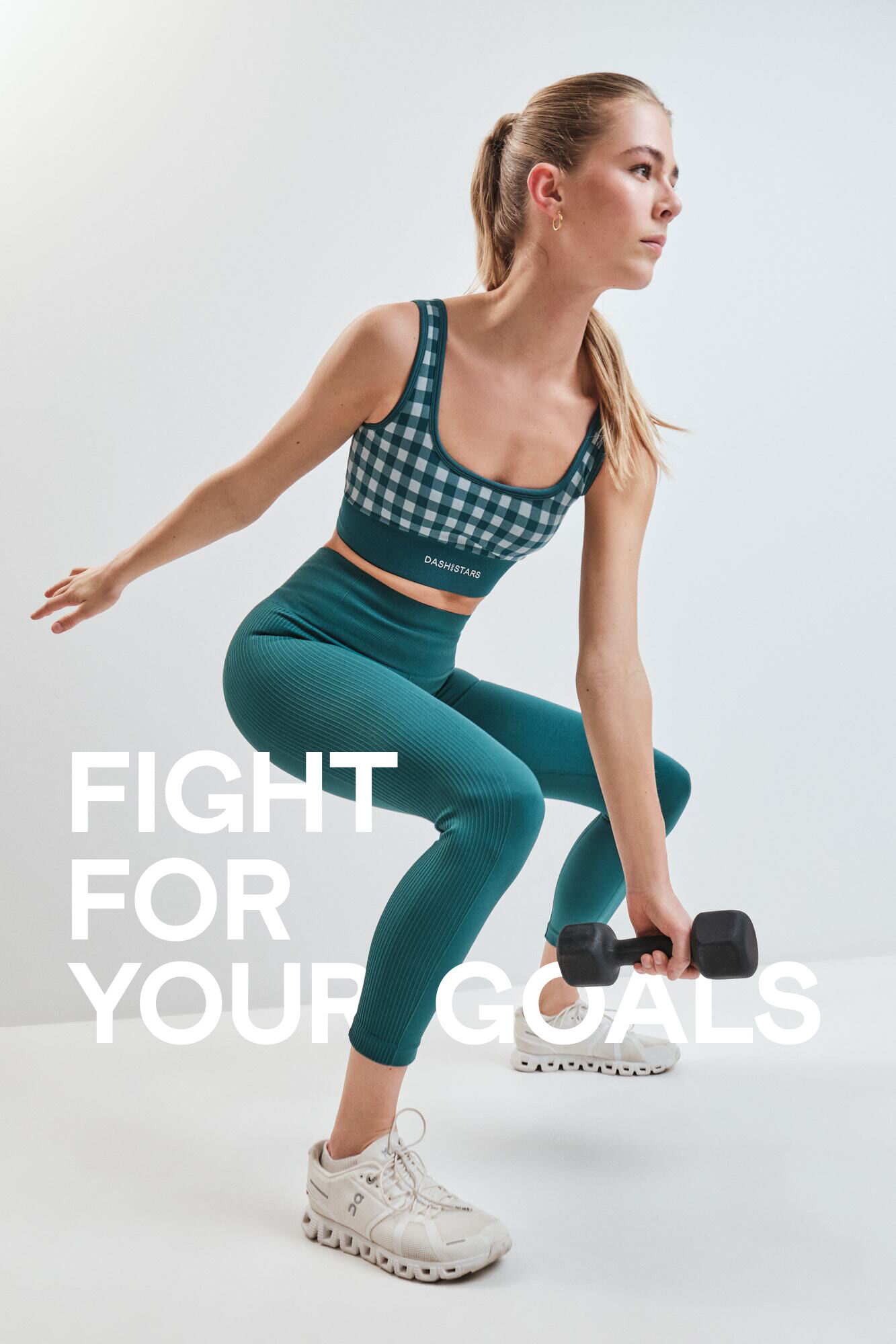 Dash and Stars Sujetador deportivo SEAMLESS COMFORT vichy verde
