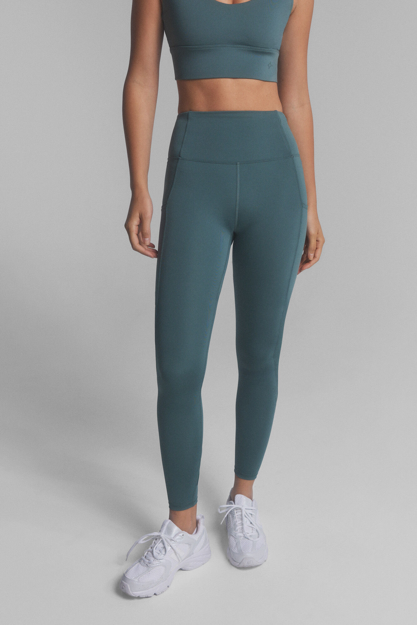 Dash and Stars Leggings 4D STRETCH tobillero verde
