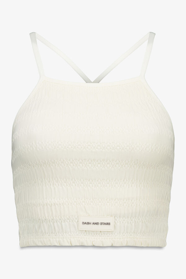 Dash and Stars Soutien desportivo branco SEAMLESS COMFORT beige