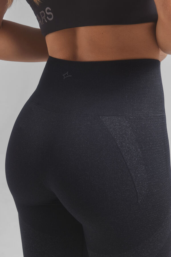 Dash and Stars Leggings pretas Seamless Fit preto