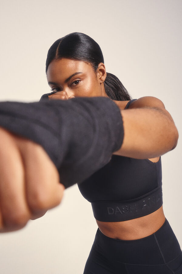 Dash and Stars Soutien desportivo preto 4D Stretch preto