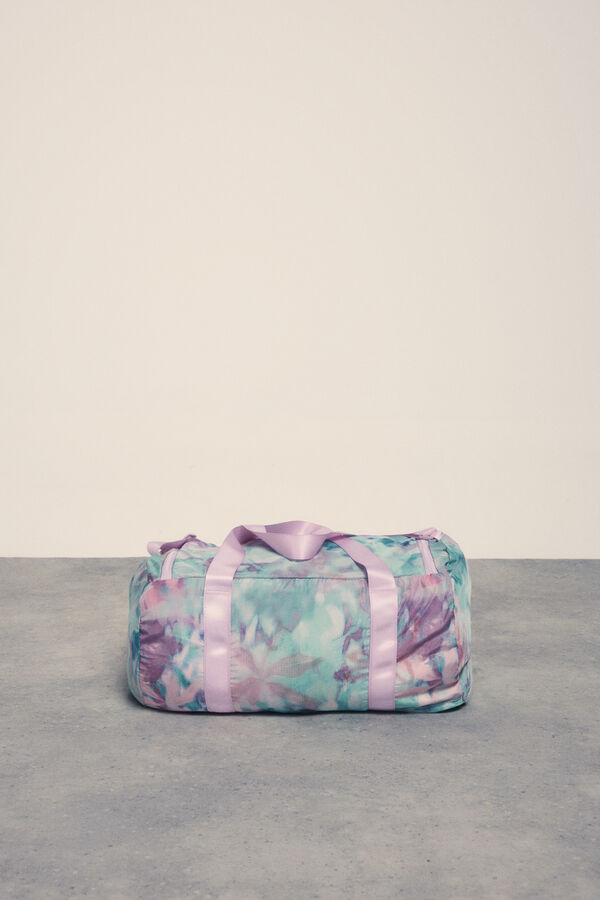 Dash and Stars Bolsa deporte packable nylon print verde