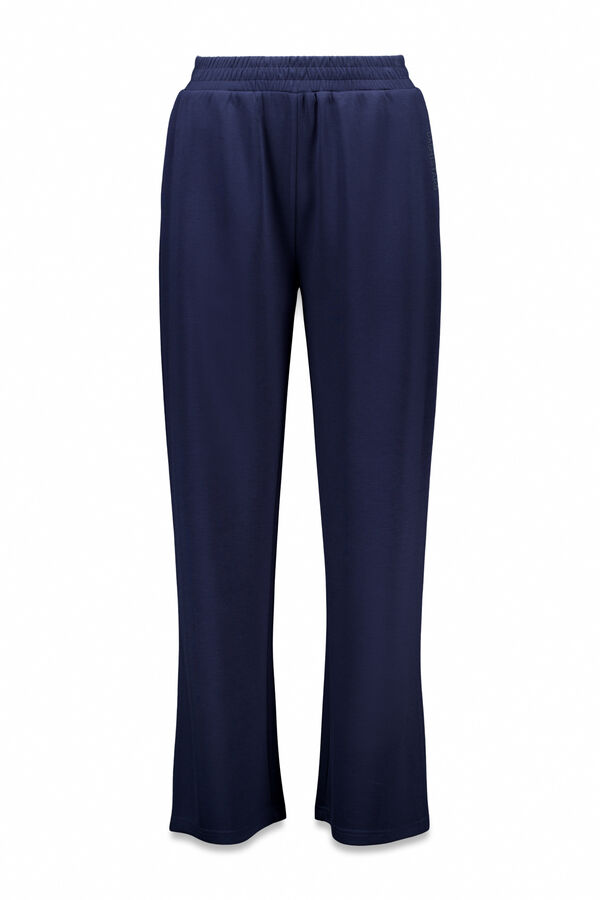 Dash and Stars Pantal&oacute;n recto ancho azul oscuro azul