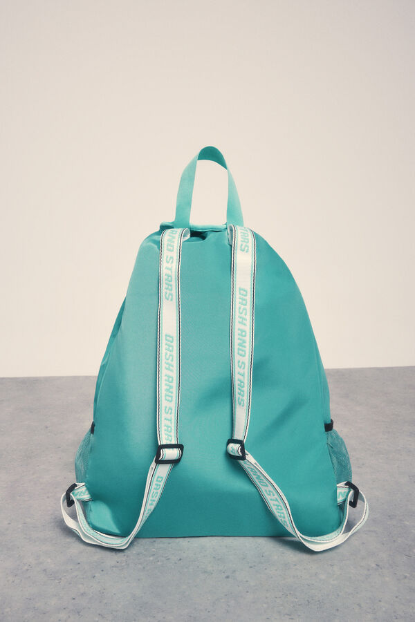 Dash and Stars Mochila de remo em nylon verde verde