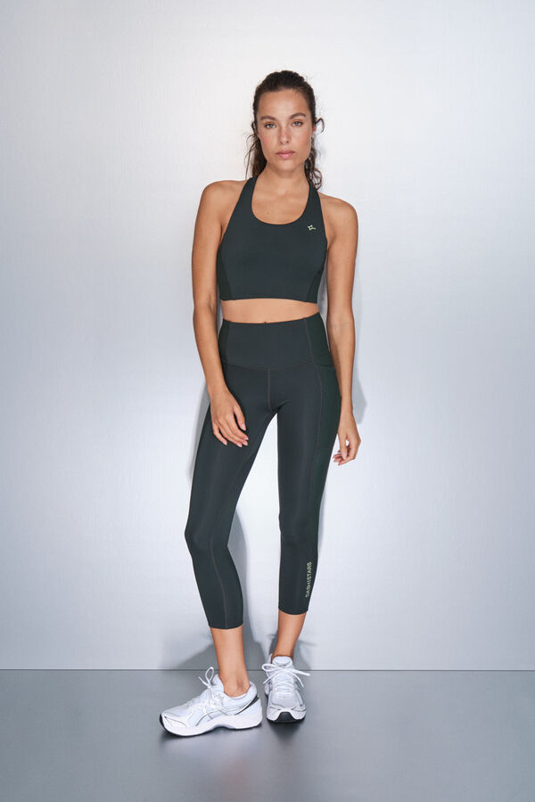 Dash and Stars Sujetador deportivo 4D Stretch verde verde