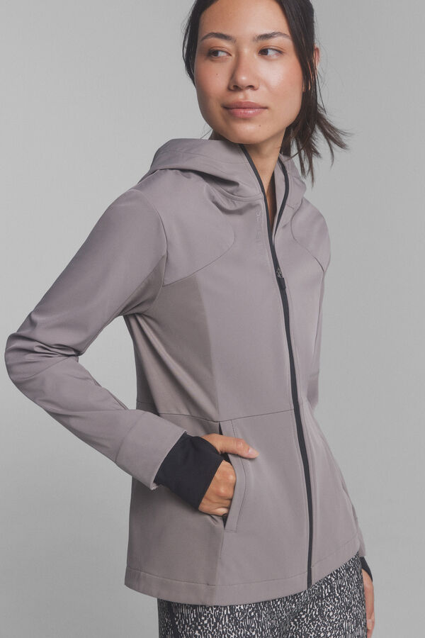 Dash and Stars Chaqueta t&eacute;cnica water-repellent marr&oacute;n nude