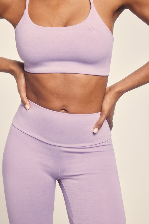 Dash and Stars Leggings roxas cortadas rosa