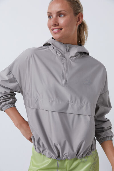 Dash and Stars Chaqueta canguro wind resistant gris