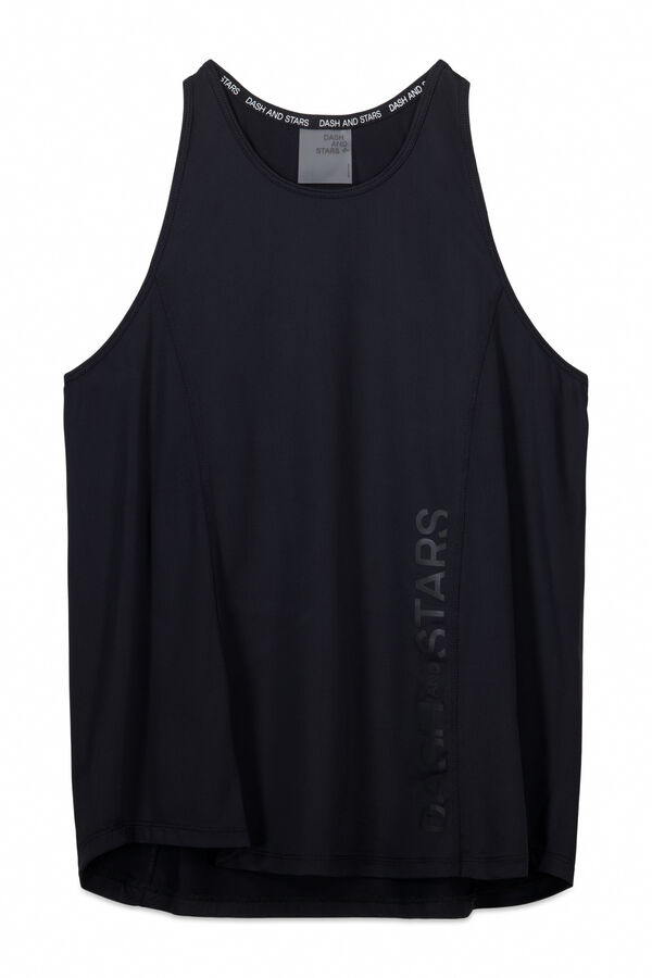 Dash and Stars Camiseta microfibra halter negra negro