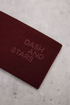 Dash and Stars Diadema pelo elástica logo granate estampado