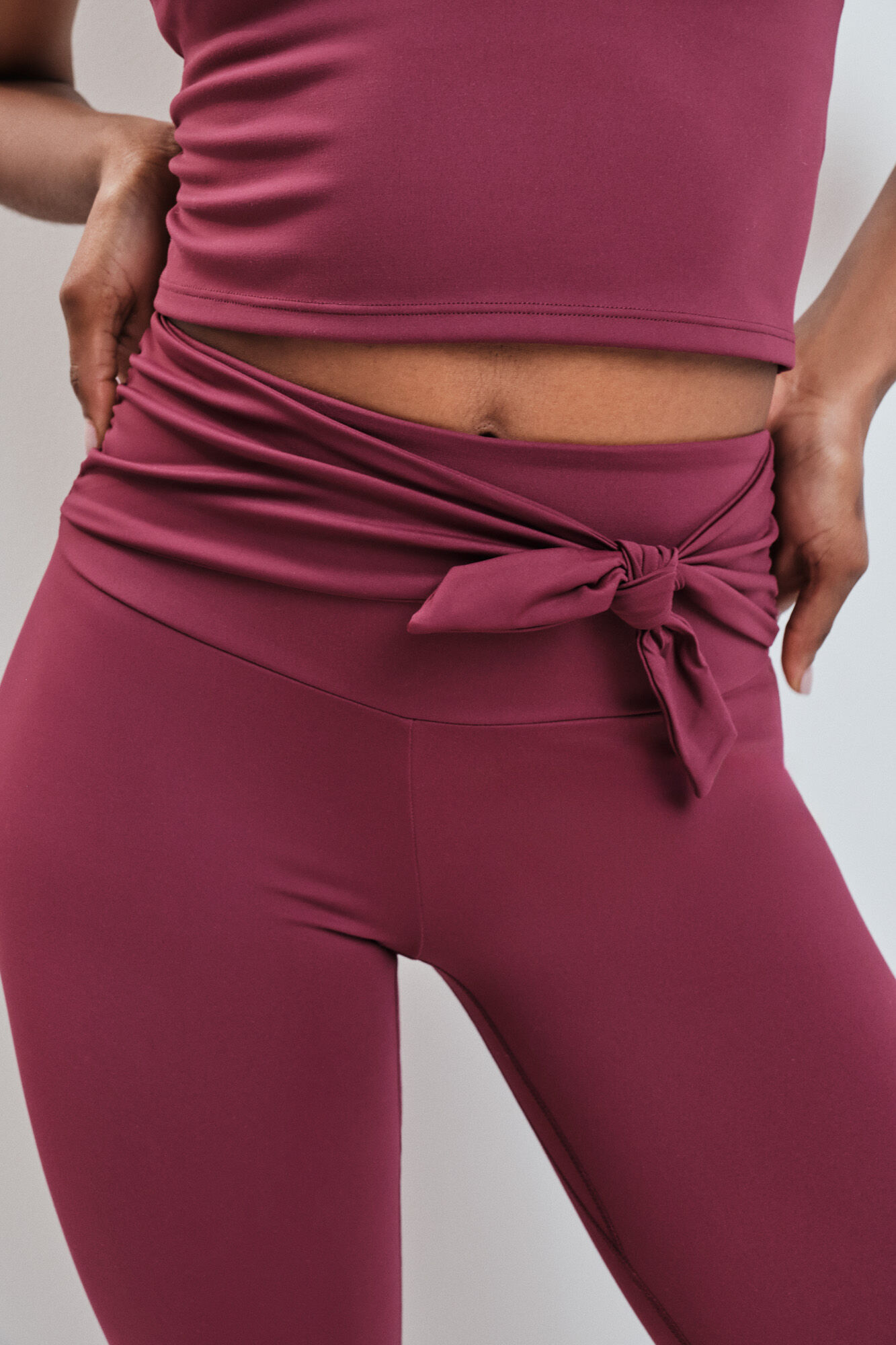 Dash and Stars Leggings SOFT MOVE largo granate
