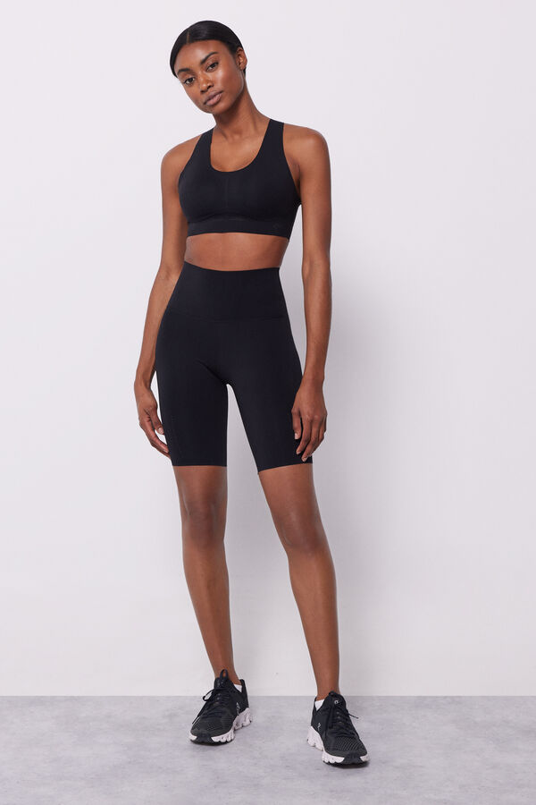 Dash and Stars Mallas ciclista negras Compressive negro