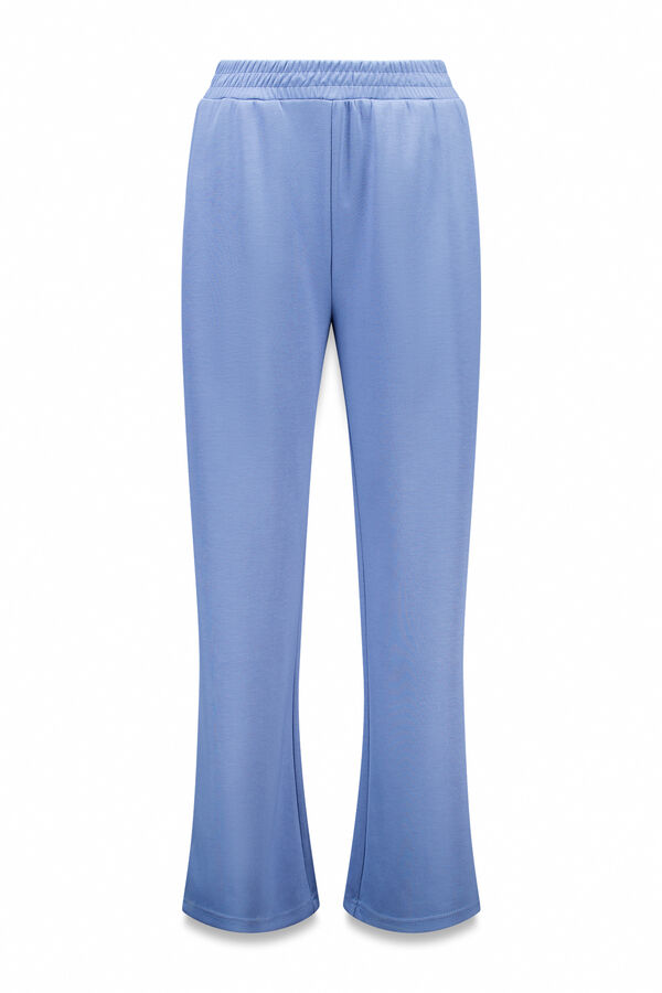 Dash and Stars Pantal&oacute;n recto ancho azul medio azul