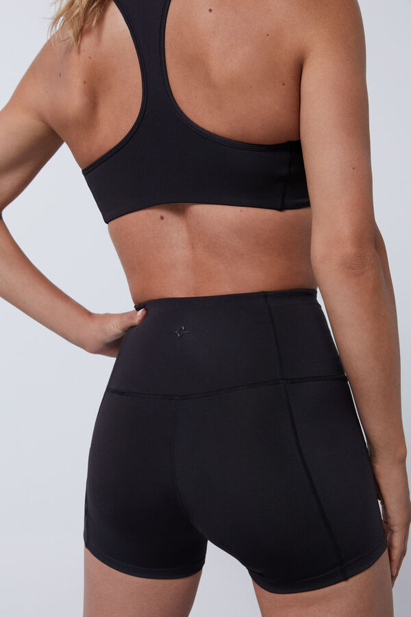 Dash and Stars Leggings cortos 'hot pant' negro 4D Stretch negro