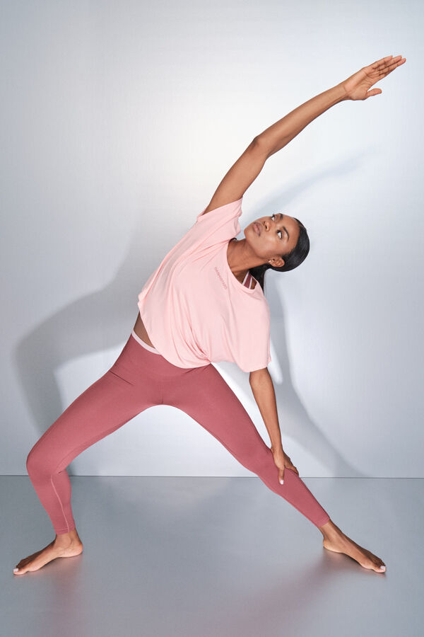 Dash and Stars Camiseta manga corta boxy naranja rojo