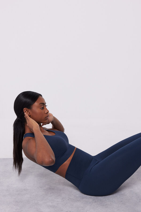 Dash and Stars Sujetador deportivo azul Compressive azul