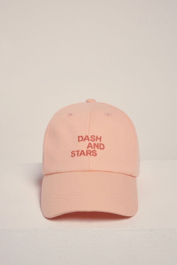 Dash and Stars Gorra algodón logo bordado rojo