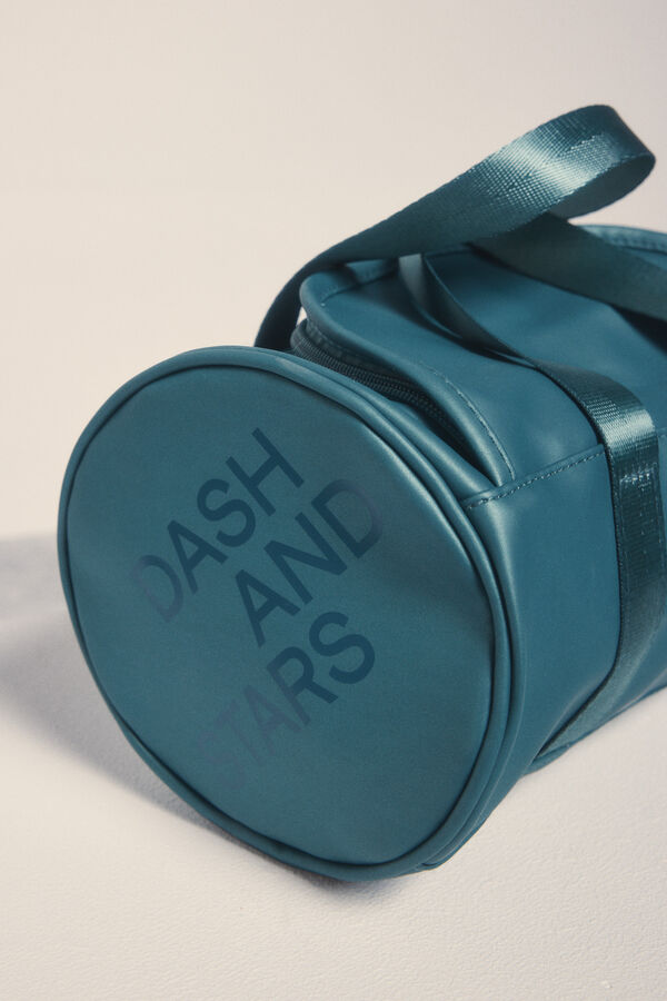 Dash and Stars Bolsa grande de toalete verde para boliche verde