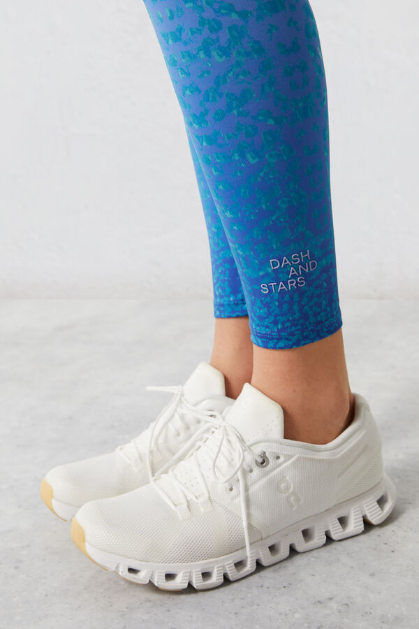 Leggings com estampado azul 4D Stretch, Ofertas em malhas e leggings de  desporto de mulher
