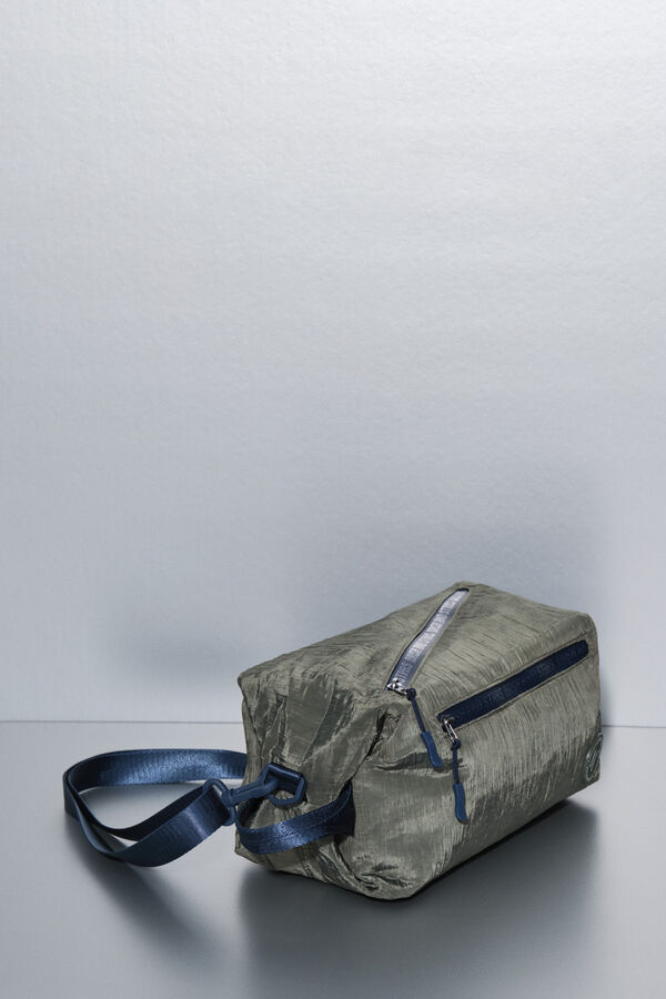 Dash and Stars Bolso bandolera nylon  kaki satinado verde