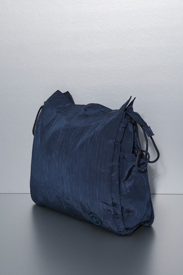 Dash and Stars Bolso tote nylon azul satinado azul