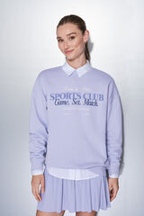 Dash and Stars Sudadera felpa 100% algod&oacute;n lila morado/lila