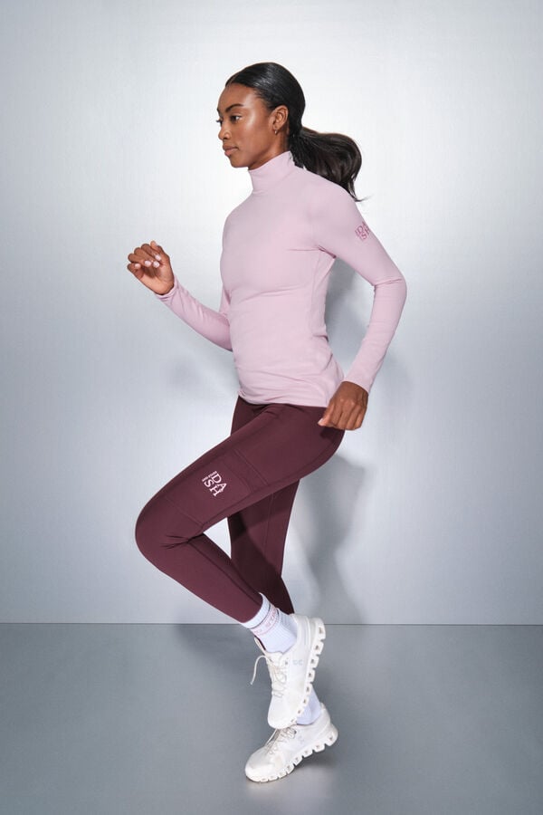 Dash and Stars Camiseta manga larga rosa chicle rosa