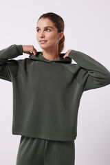 Dash and Stars Sudadera capucha tacto suave verde verde