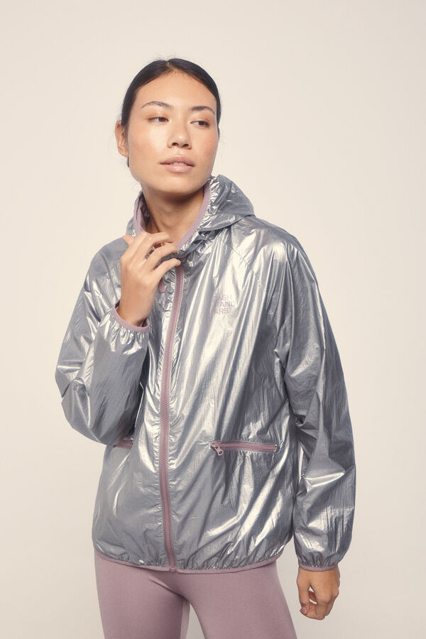 Dash and Stars Chaqueta reversible tejido técnico ligero  rosa