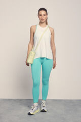 Dash and Stars Camiseta fluida modal blanco beige