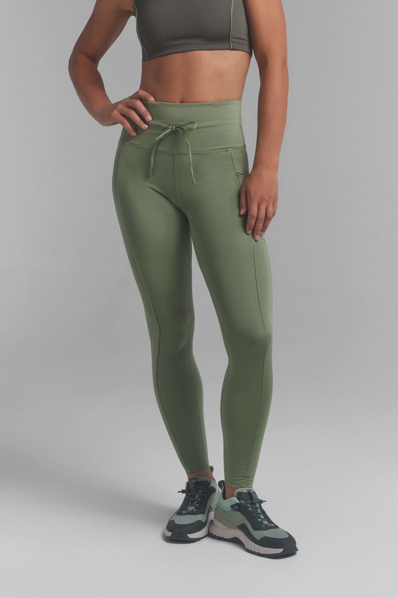 Dash and Stars Leggings 4D STRETCH kaki claro.