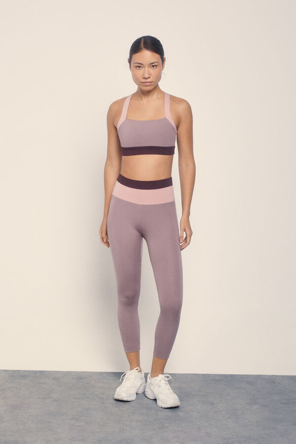 Dash and Stars Legging bloco STRETCH rosa 4D rosa